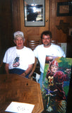 Sammy Baugh and the artist Robert Hurst