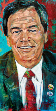 Carroll Dawson autographed limited edition print by artist Robert Hurst