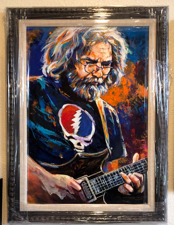 Jerry Garcia original painting by Robert Hurst – aDamnFineArtist.com