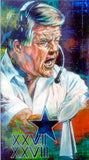 Jimmy Johnson autographed limited edition print by Robert Hurst