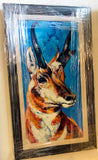 Pronghorn original painting by Robert Hurst