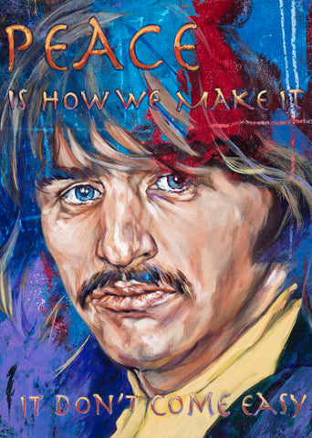 Ringo - Peace fine art print and limited edition canvas giclee by Robert Hurst