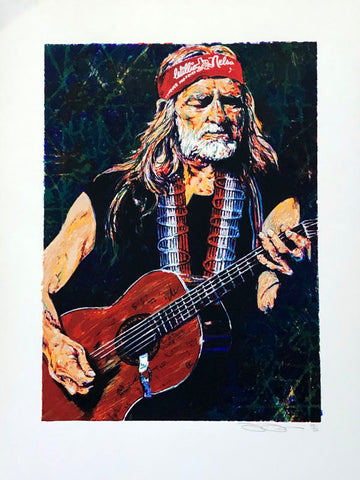 Willie Nelson Serie Series limited edition silkscreen print on paper by Robert Hurst