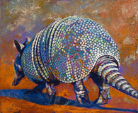 Armadillo In Orange Limited Edition Canvas Giclee Print Featuring An Armadillo Canvas