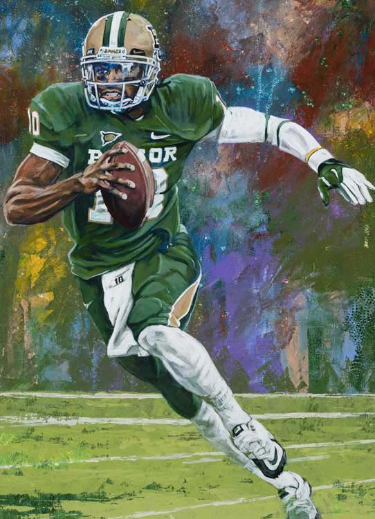 Robert Griffin III autographed limited edition fine art print signed by  Griffin