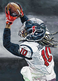 DeAndre Hopkins Texans fine art print featuring Hopkins