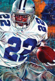 Emmitt Smith fine art print featuring Smith