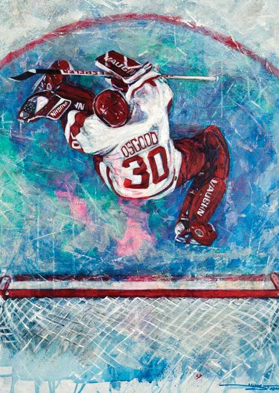 Chris Osgood Detroit Red Wings 16 x 20 Autographed Photo