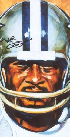 Mel Renfro autographed print