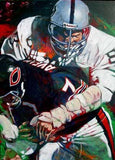 Ted Hendricks autographed art print