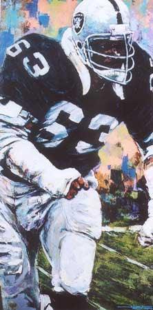 Gene Upshaw autographed limited edition print