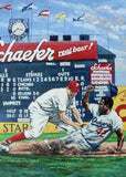 Safe fine art print featuring Jackie Robinson