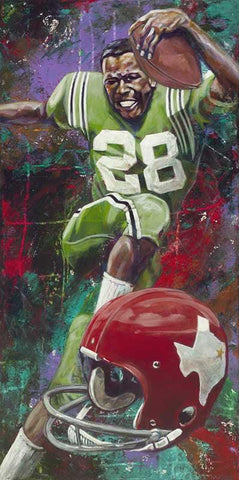 Abner Haynes autographed limited edition print