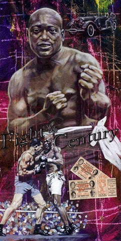 Jack Johnson limited edition print boxing