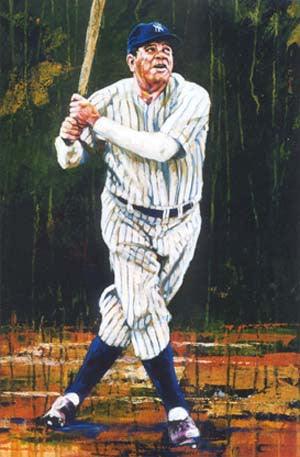 Yankees Series Babe Ruth fine art print