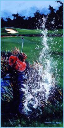 Water Shot golf print