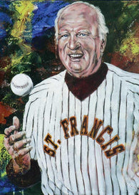 Gordie Gillespie - University of St Francis autographed limited edition print