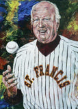 Gordie Gillespie - University of St Francis autographed limited edition print