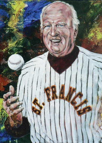 Gordie Gillespie - University of St Francis autographed limited edition print