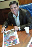 Lance Berkman autographed limited edition print