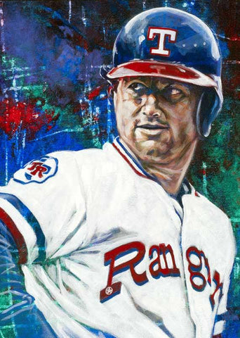 Jim Sundberg autographed limited edition print