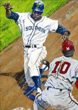 Lou Brock - Southern University autographed fine art print