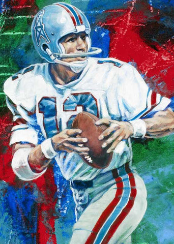 Charley Johnson autographed limited edition print