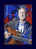 Lyle Lovett autographed limited edition fine art print