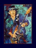 Stevie Ray Vaughan Aqua fine art print