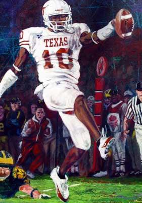 Vince Young at the Rose Bowl 2005 fine art print