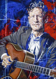 Lyle Lovett autographed limited edition fine art print