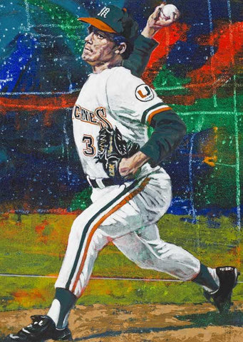 Alex Fernandez - University of Miami autographed fine art print signed by Fernandez
