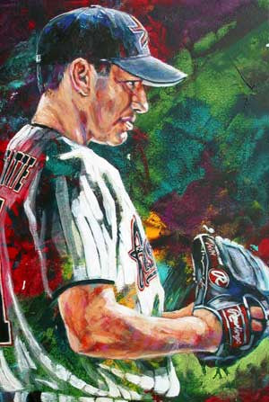 Andy Pettitte Houston Astro fine art print - aDamnFineArtist.com