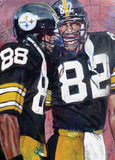 Bad Company fine art print featuring Pittsburgh Steeler's John Stallworth and Lynn Swan