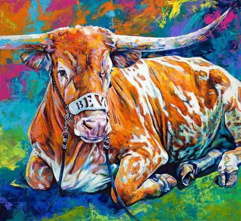 Bevo # 15 AKA Bevo XV limited edition canvas giclee print by Robert Hurst