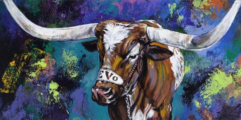 Bevo XIV Makes a Splash limited edition canvas giclee