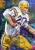 Billy Cannon In Action - LSU autographed fine art print
