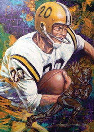 Billy Cannon LSU autographed fine art print