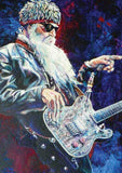 Billy Gibbons Red White and Blue fine art print