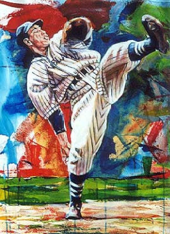 Bob Feller, Hall of Fame, Cleveland, Signed 8x10 Artist Print