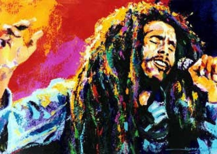 Bob Marley print by nobelart