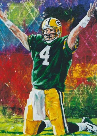 Brett Favre fine art print featuring Favre