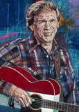 Buck Owens limited edition fine art print featuring Owens