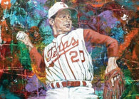 Burt Hooton - UT (Texas) autographed limited edition print