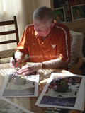 Darrell Royal limited edition autographed print signed by Royal