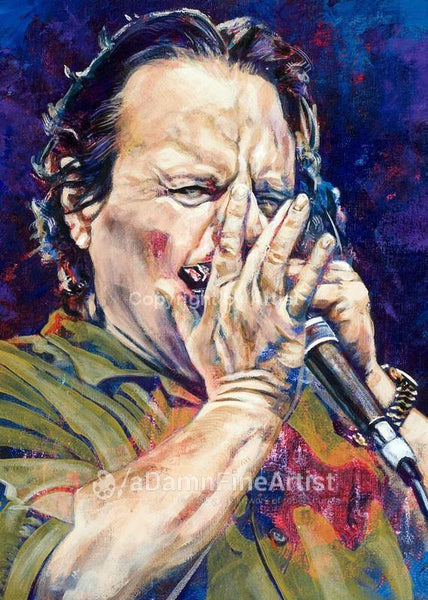 Delbert McClinton autographed limited edition fine art print