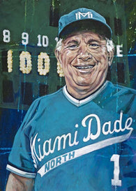 Demie Mainieri - Miami-Dade North Community College autographed fine art print signed by Mainieri