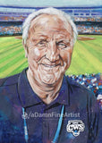 Dennis Poppe - former NCAA director of championships autographed fine art print signed by Poppe