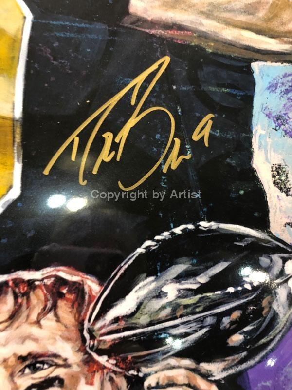 Drew Brees autographed limited edition fine art print signed by Brees –