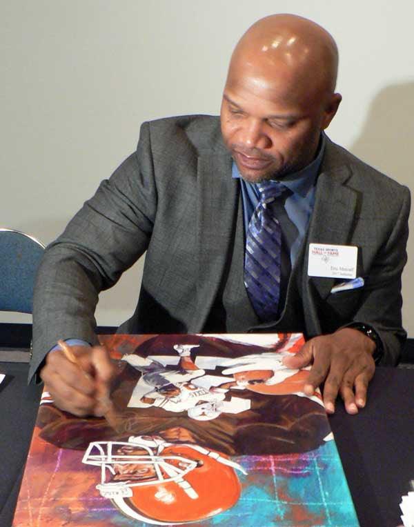 Eric Metcalf Signed Autographed Cleveland Browns 8x10 Photo Psa